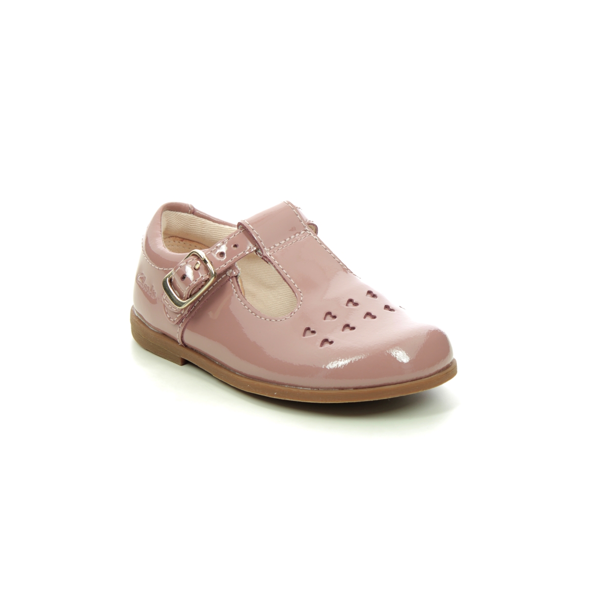 Clarks Drew Play T Pink Kids First And Toddler 651976F In Size 4.5 In Plain Pink F Width Fitting Regular Fit For kids