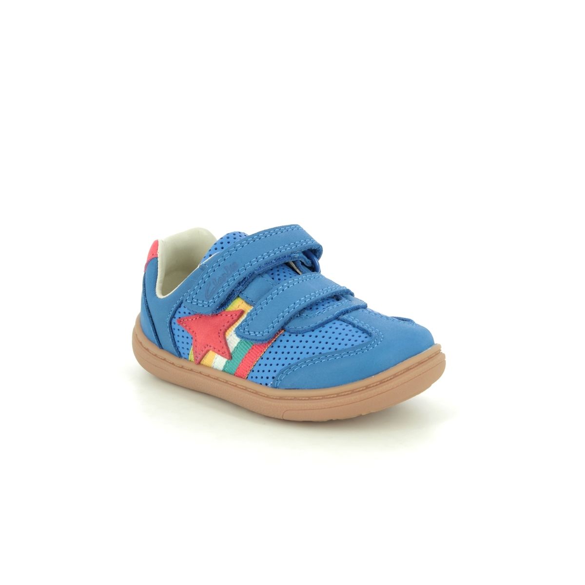 Clarks Flash Hot T G Fit BLUE LEATHER 