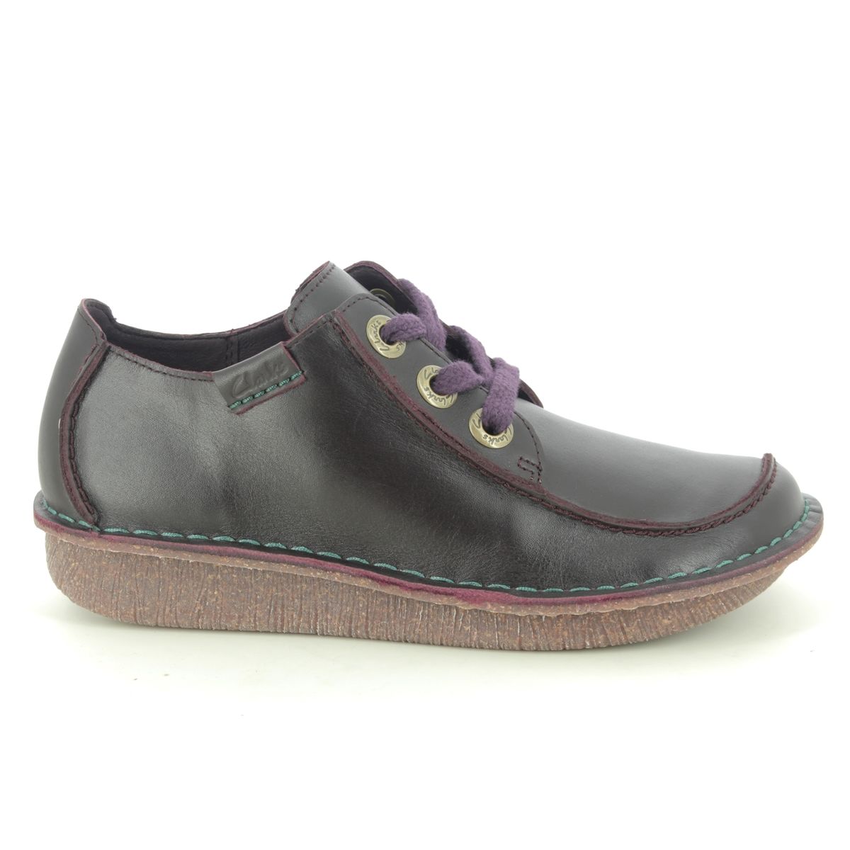 clarks funny dream shoes aubergine