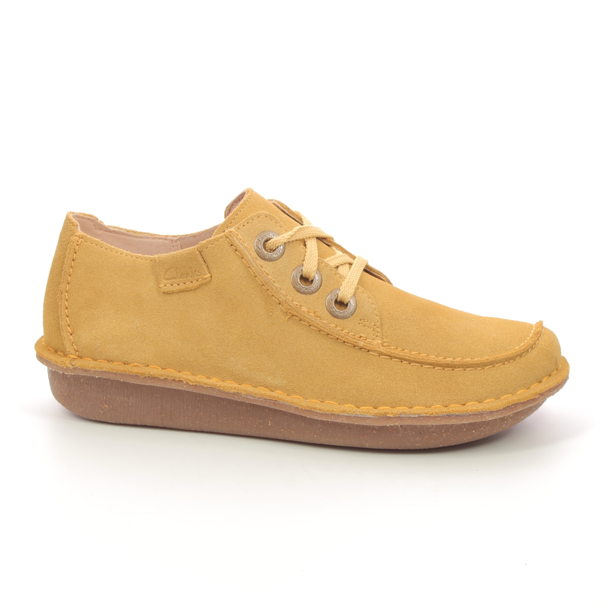 Clarks Funny D Fit Yellow lacing shoes