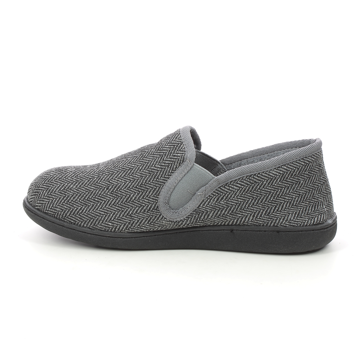 Clarks King Ease Twin Dark Grey Mens slippers 6434-87G