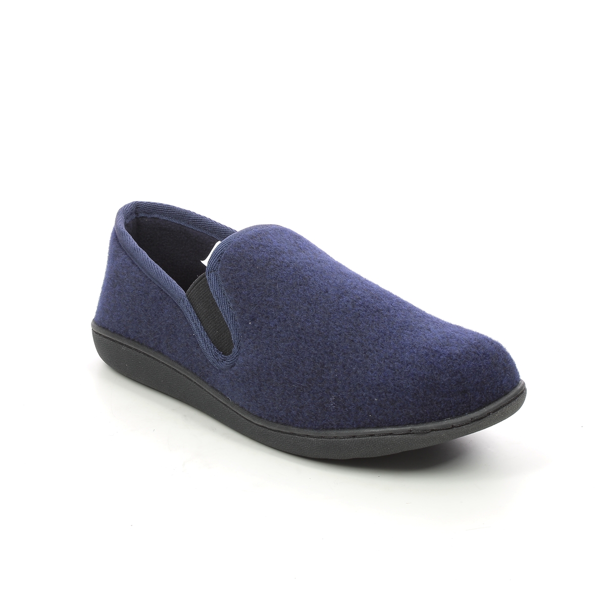 Clarks King Ease Twin Navy Mens Slippers 643477G In Size 6 In Plain Navy G Width Fitting