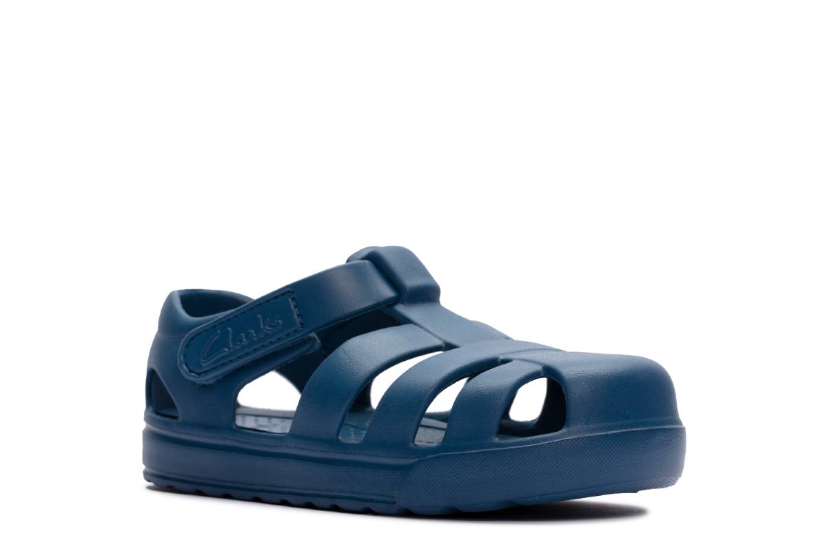 Clarks Move Kind K Blue Kids Boys Sandals 6646-57G in a Plain Man-made in Size 12