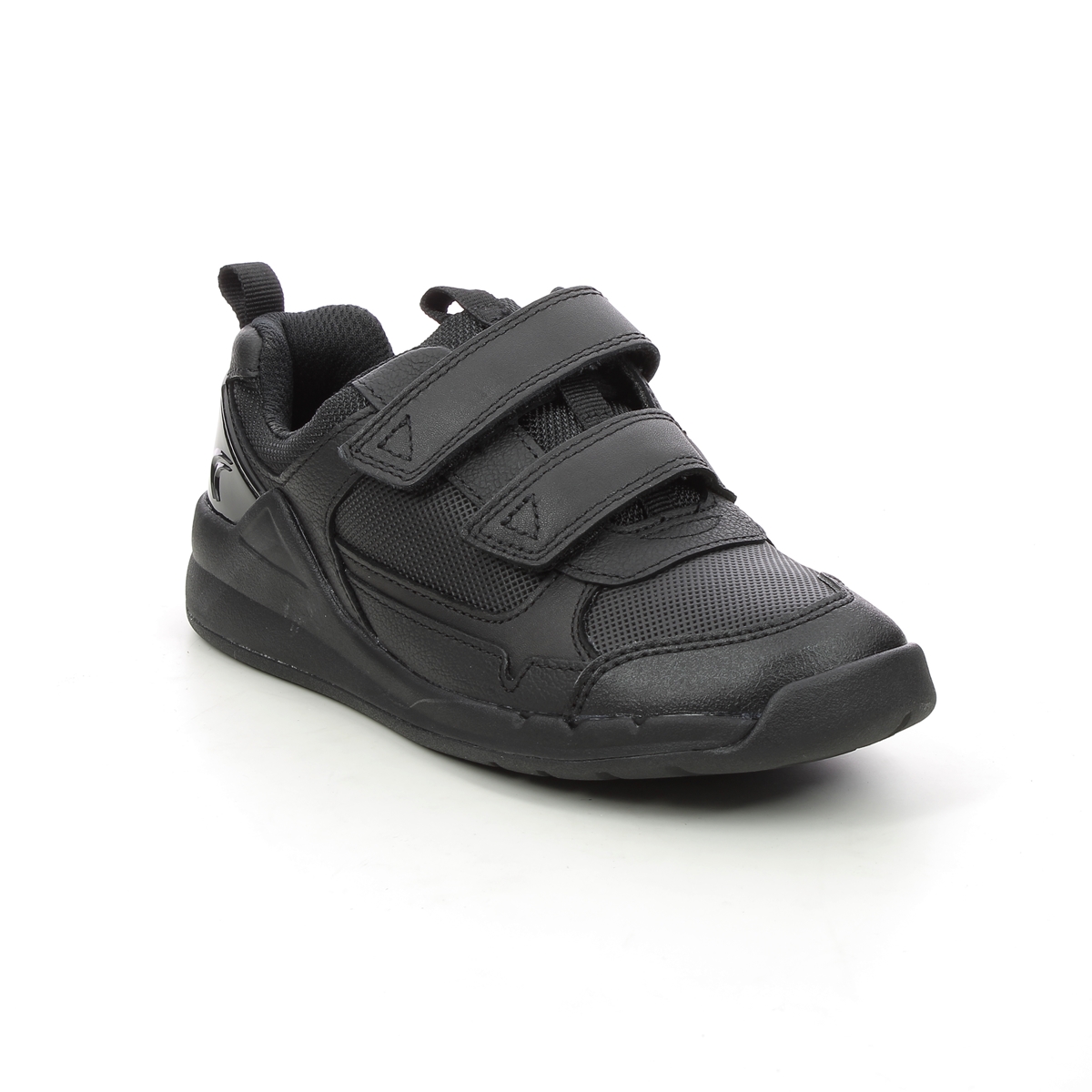 Clarks Orbit Sprint K Black Leather Kids Boys Shoes 534786F In Size 13 In Plain Black Leather F Width Fitting Regular Fit For kids
