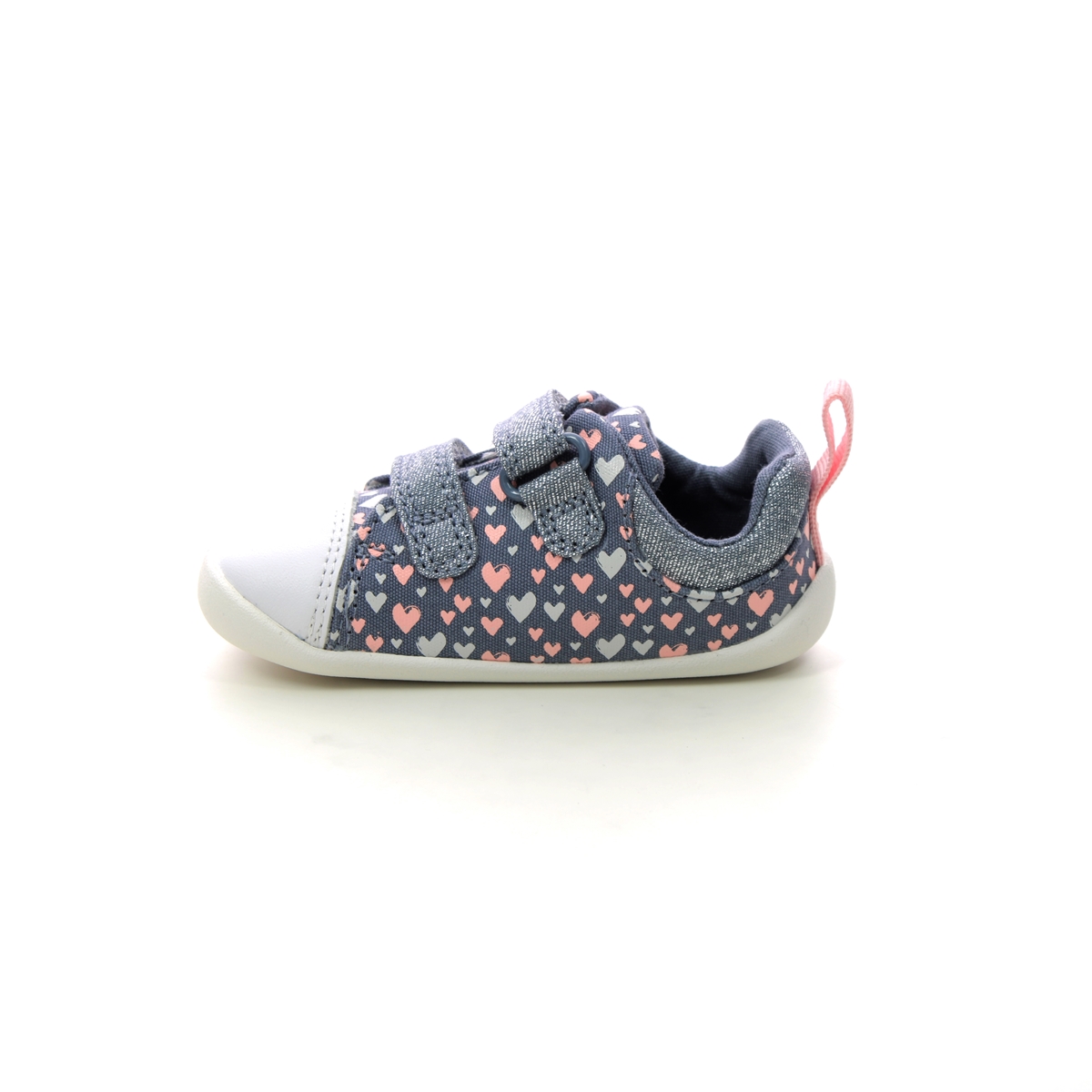 Clarks Craft T F Fit Denim blue girls first and baby shoes