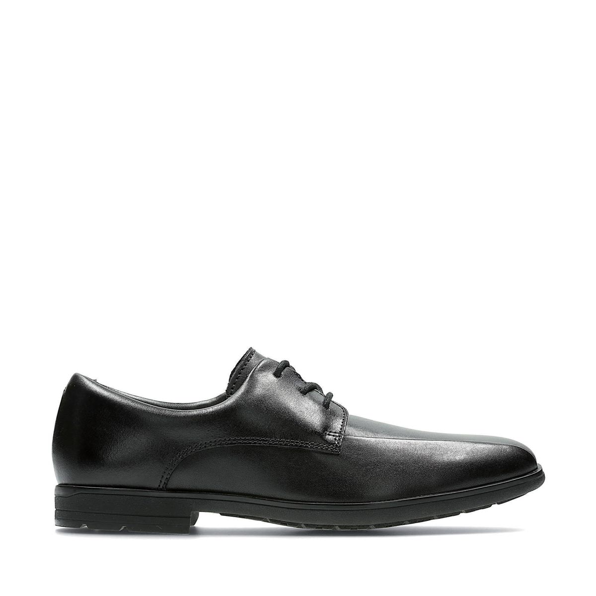 Clarks Willis Lad Bl G Fit Black leather school shoes
