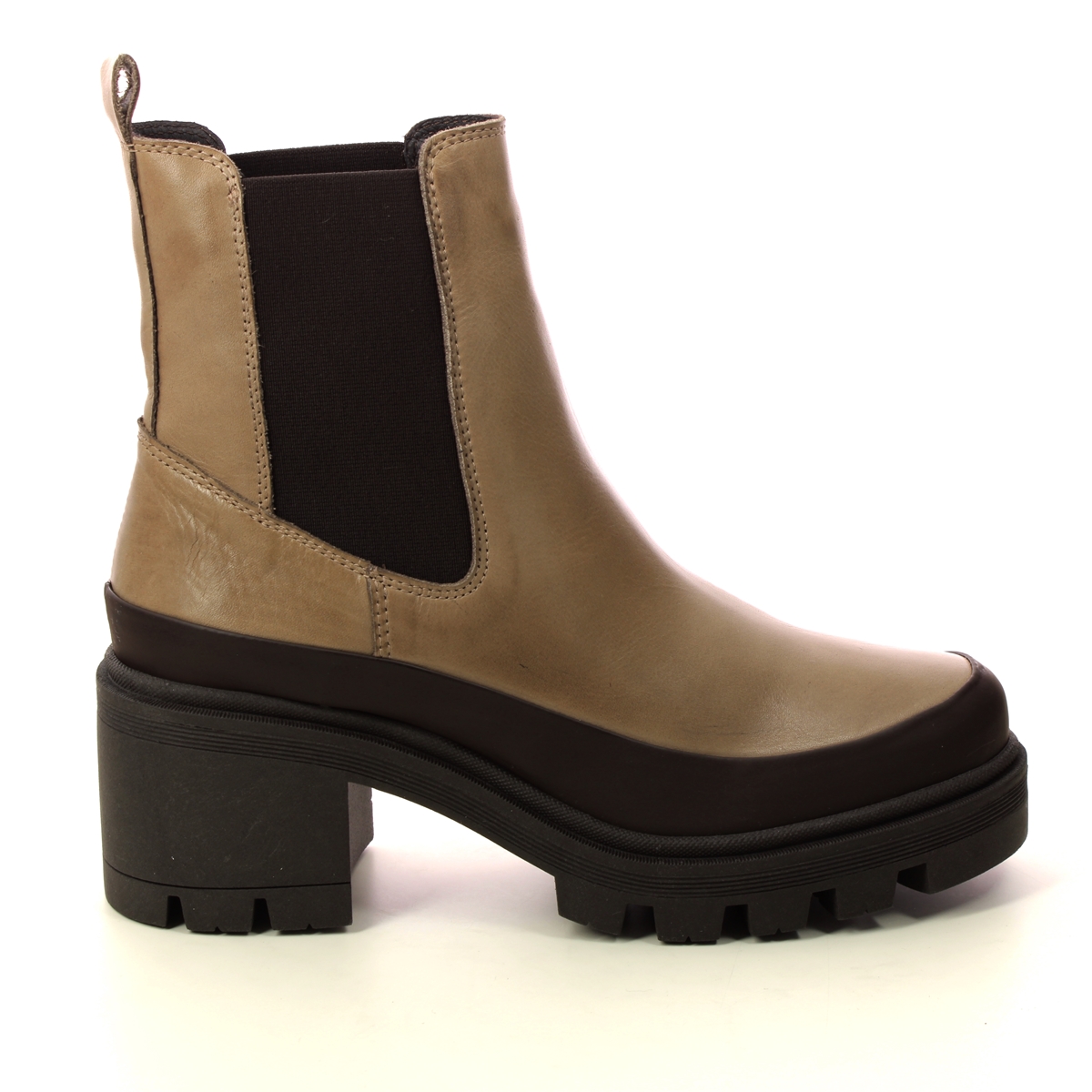 Creator Bruna Chelsea Beige leather Womens Chelsea Boots IB21608-53