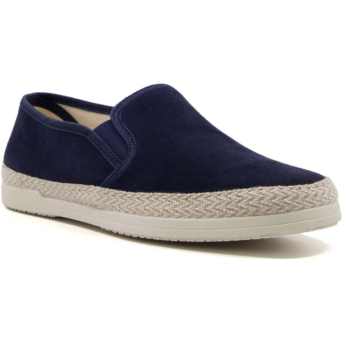 Dune London Francisco Navy Mens Slip-on Shoes 1427509020002 in a Plain Leather in Size 12