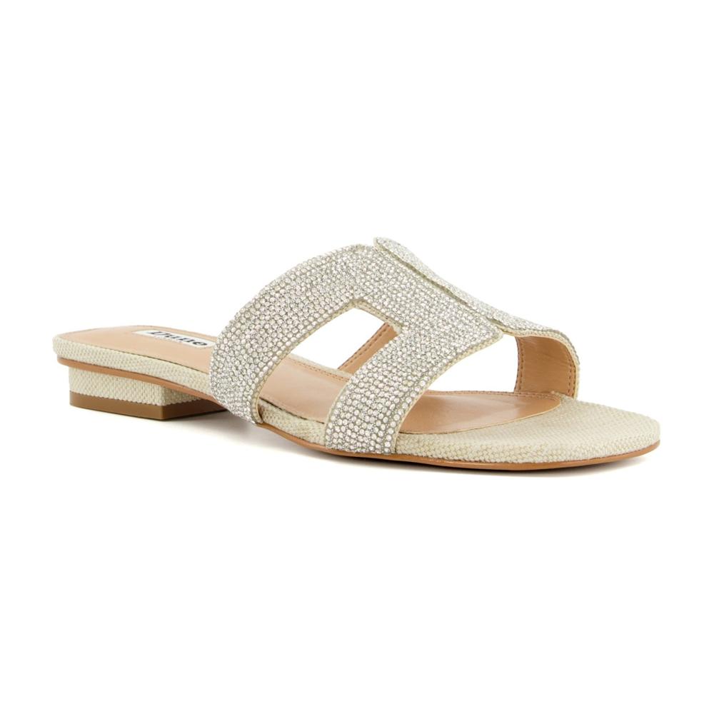 Dune London Loupe Silver Womens Comfortable Sandals 0079504510016643 in a Plain  in Size 7