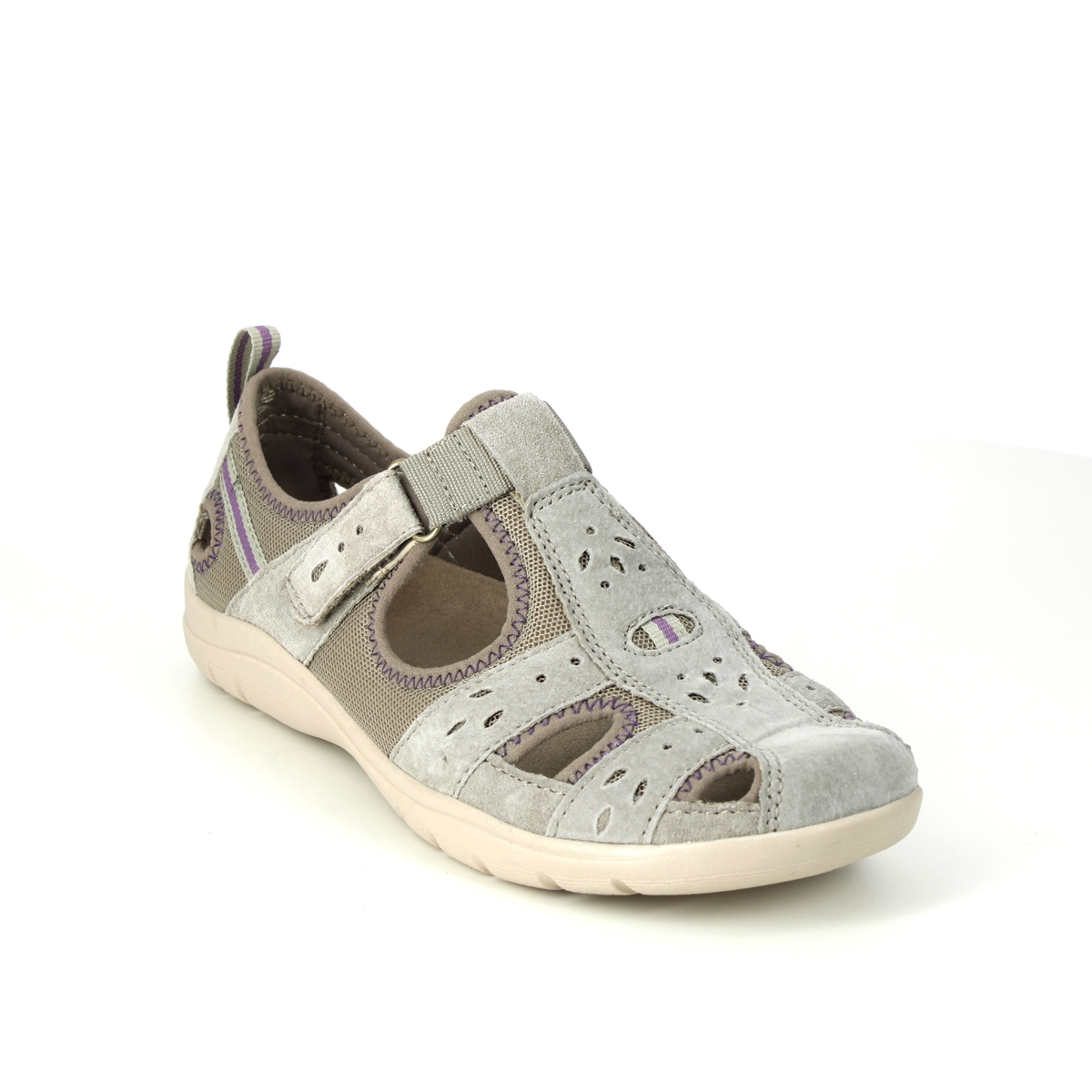 Earth Spirit Cleveland 01 Taupe Suede Womens Closed Toe Sandals 30324-50 In Size 4 In Plain Taupe Suede