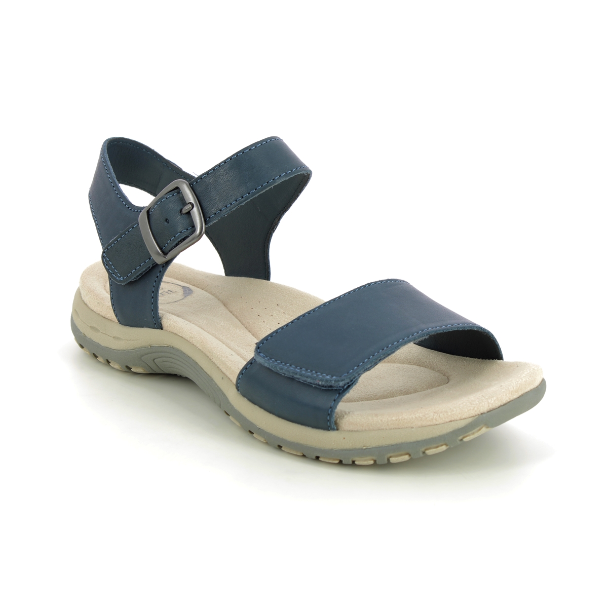 Earth Spirit Maine Navy Leather Womens Comfortable Sandals 40569- in a Plain Leather in Size 4