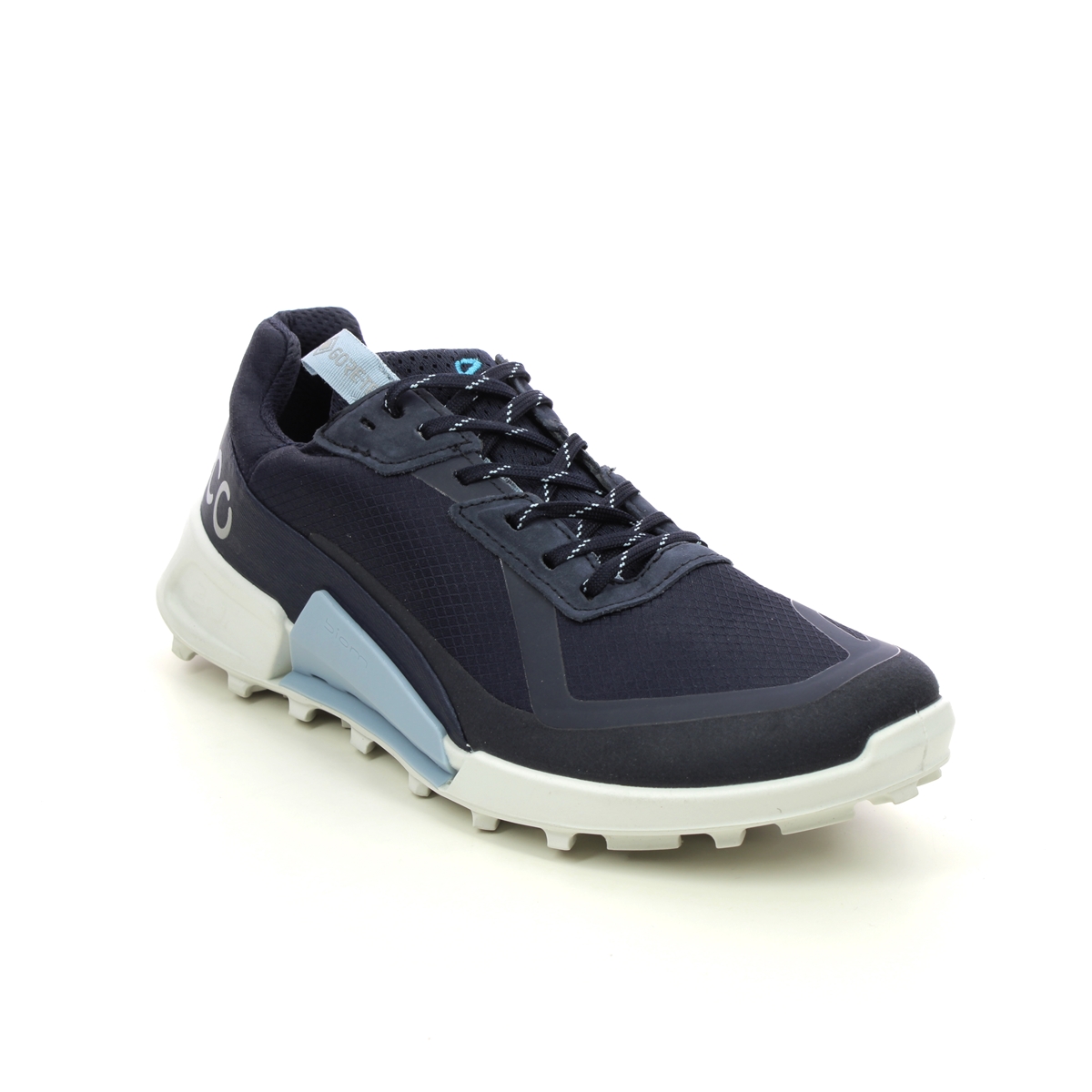 Ecco Biom 2.1 W Gtx Navy Womens Walking Shoes 822833-50769 In Size 41 In Plain Navy