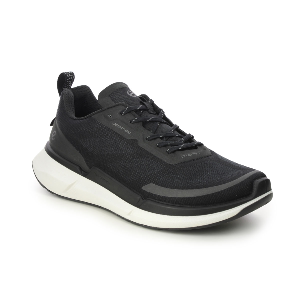 ECCO Biom 2.2 Ladies Black White Womens trainers 830753-00101 in a Plain Man-made in Size 37