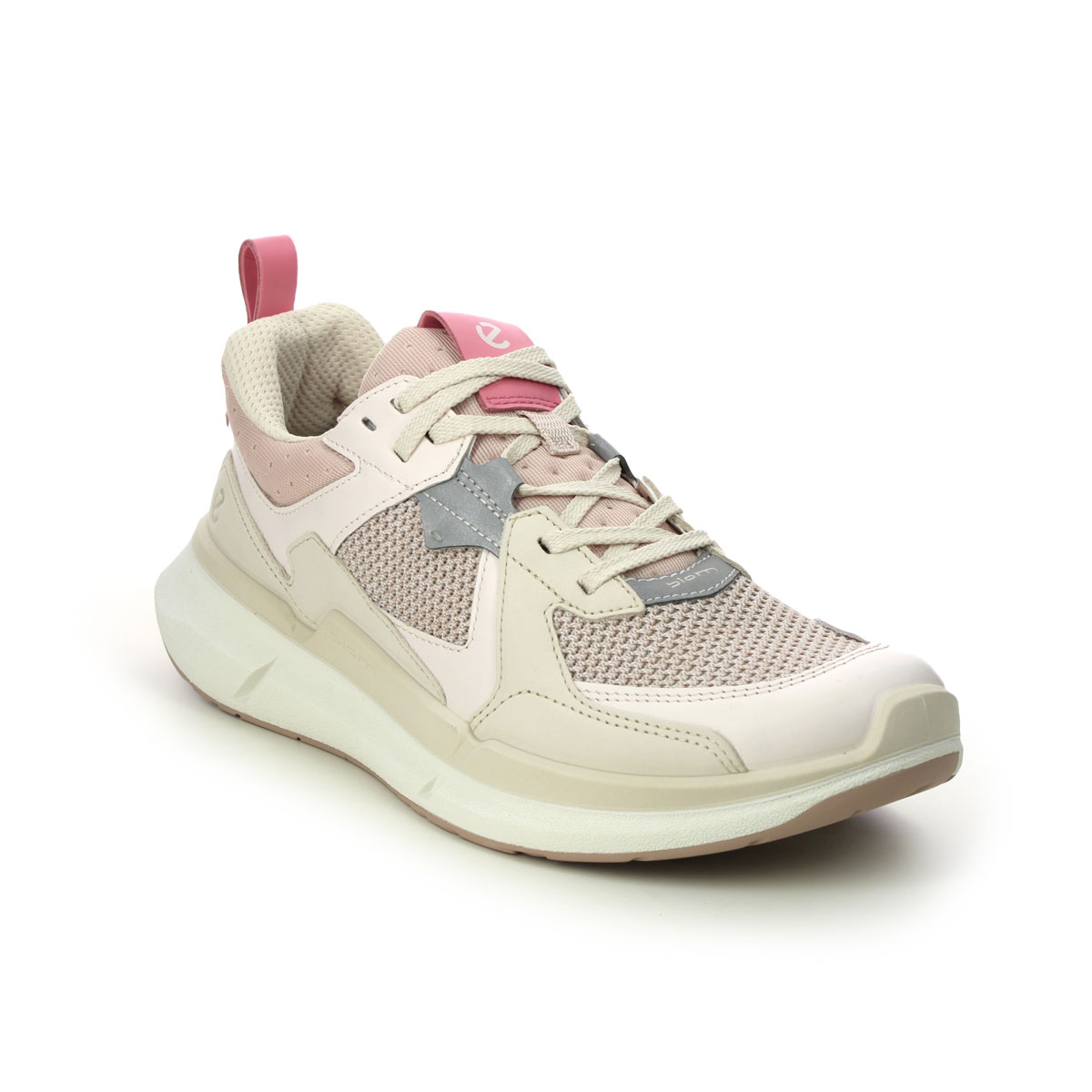 ECCO Biom 2.2 Ladies Rose leather Womens trainers 830773-60942 in a Plain Leather in Size 40