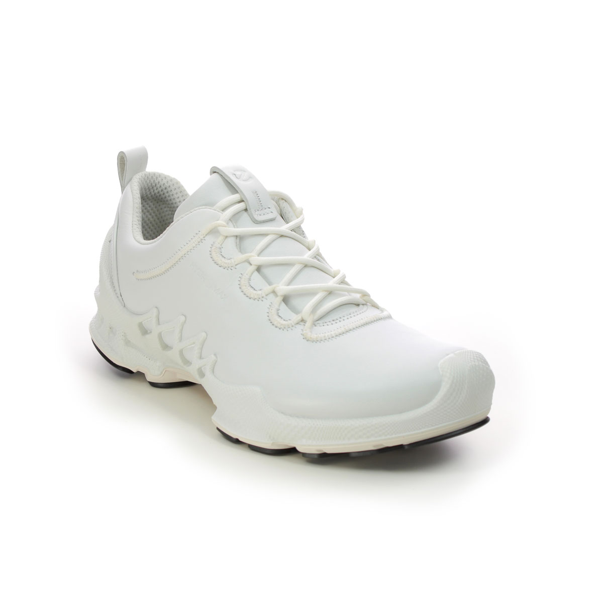 Ecco Biom Aex Hydromax White Leather Womens Trainers 802833-01007 In Size 39 In Plain White Leather