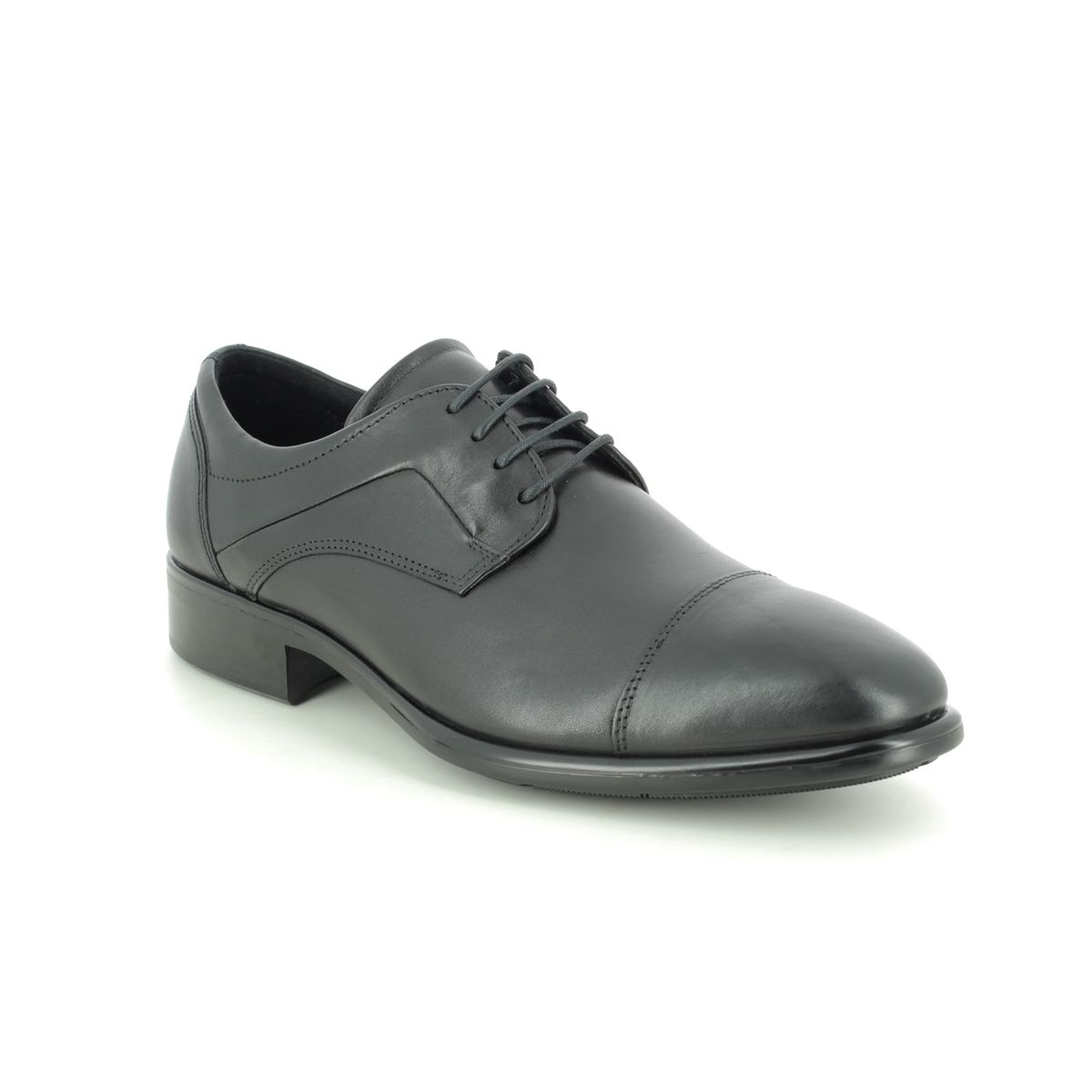 ECCO Citytray Black leather Mens formal shoes 512704-01001