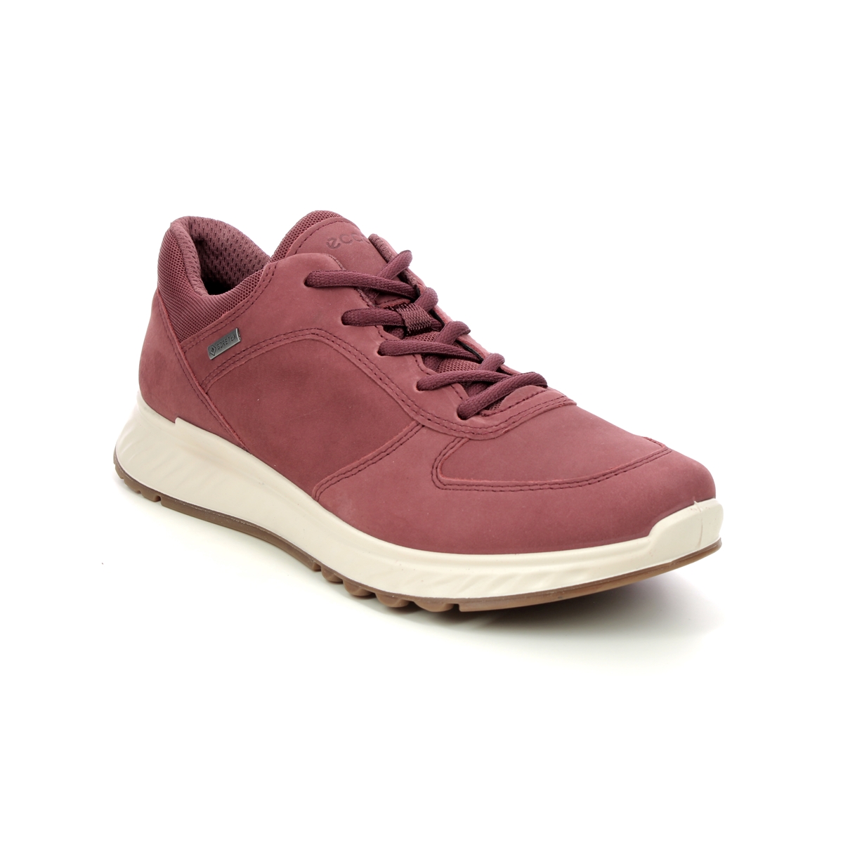 ECCO Exostride Gore Dark Rose Womens Walking Shoes 835303-02588 in a Plain Leather in Size 42