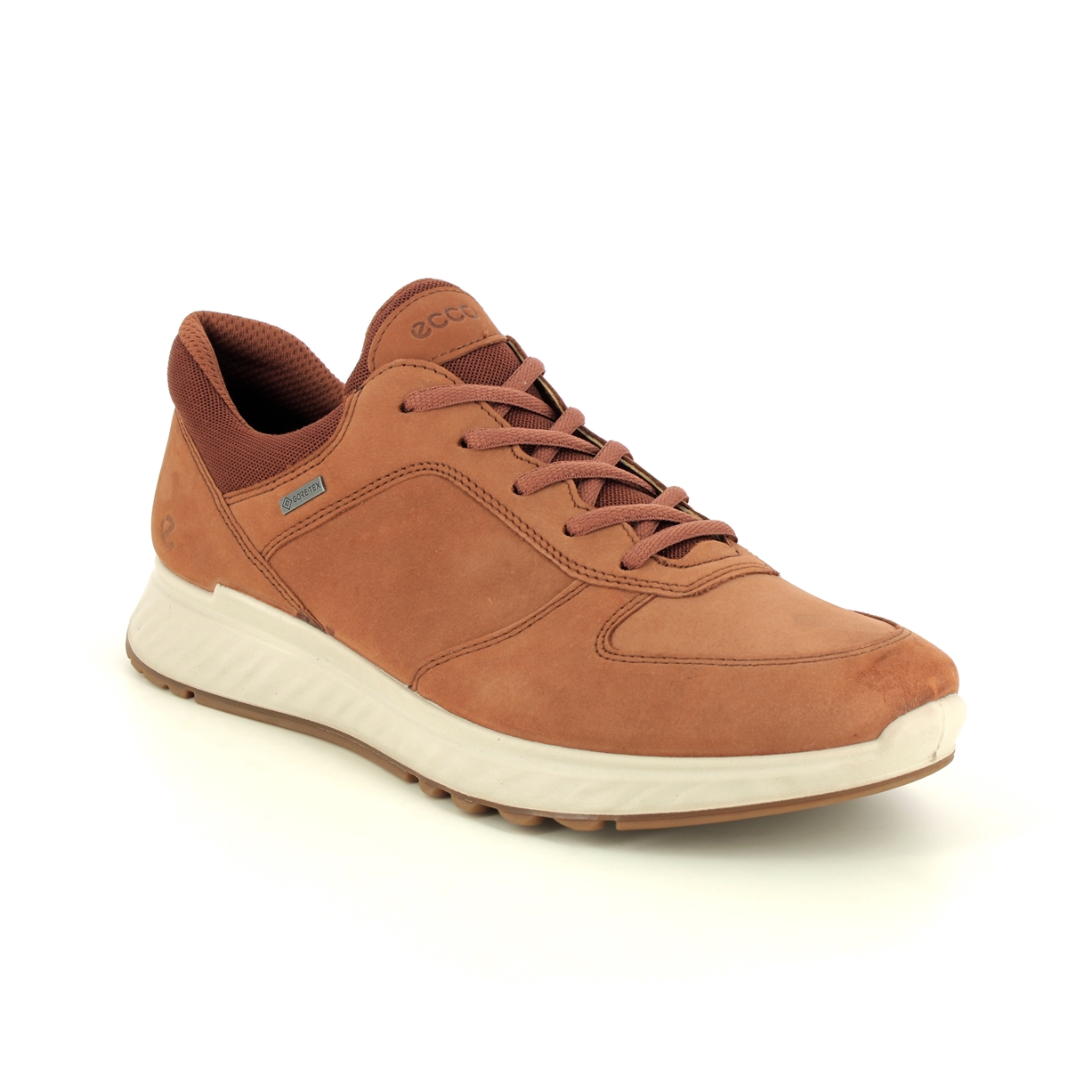 ECCO Exostride Gtx Tan Leather Mens trainers 835304-02014 in a Plain Leather in Size 43