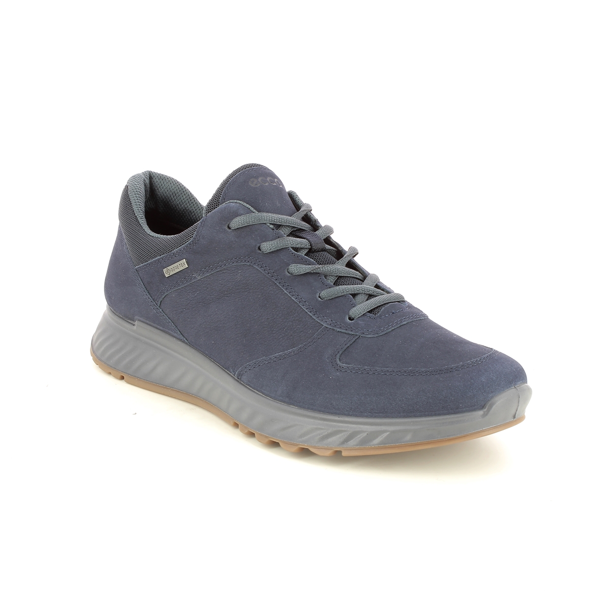 ECCO Exostride Gtx Navy nubuck Mens trainers 835304-01303 in a Plain Leather in Size 47