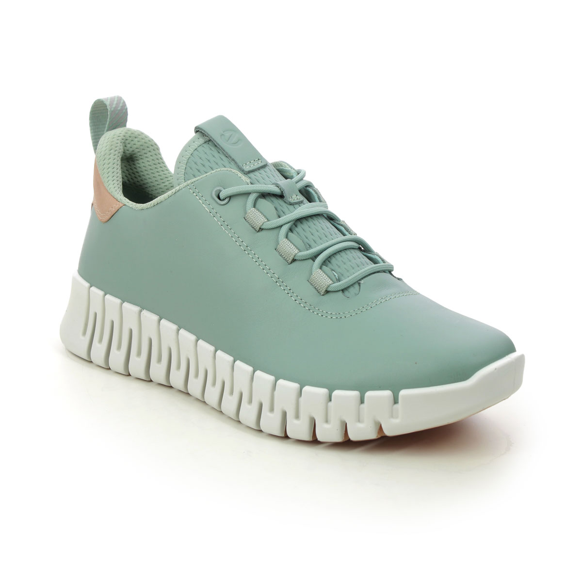 ECCO Gruuv Womens Aqua Womens trainers 218203-60701 in a Plain Leather in Size 37