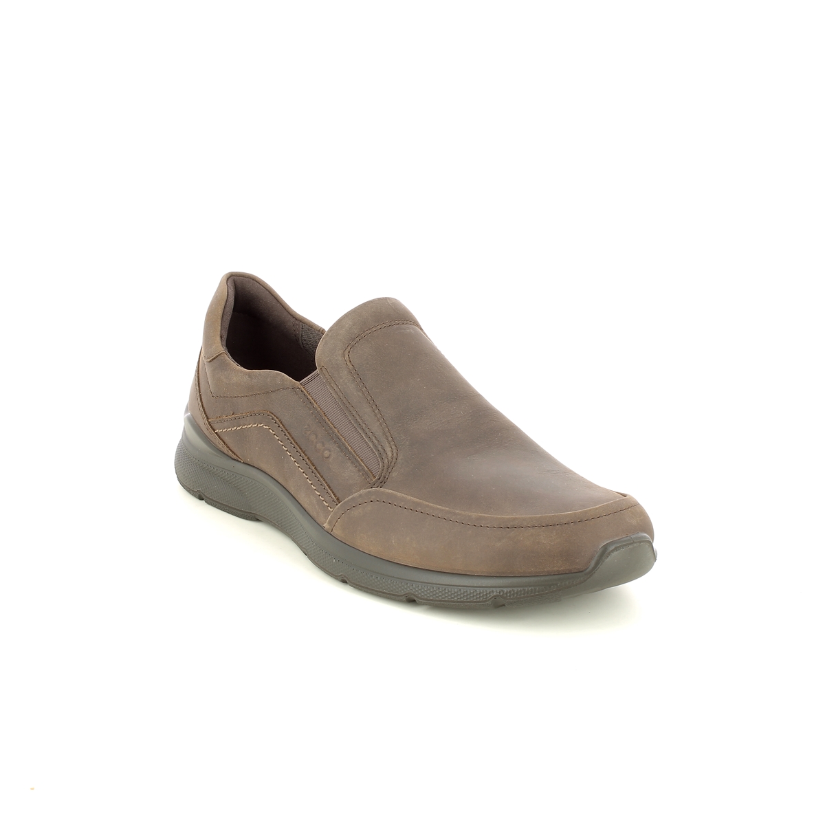 Ecco Irving Slip-On Brown Nubuck Mens Slip-On Shoes 511744-02072 In Size 44 In Plain Brown Nubuck