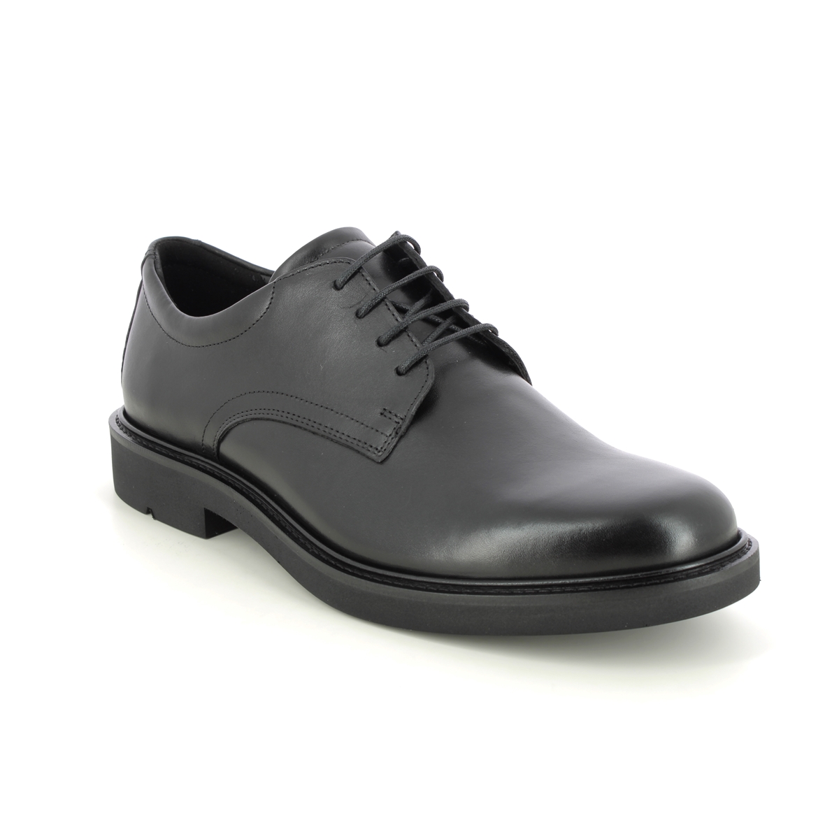 Ecco London Metropole Black Leather Mens Formal Shoes 525604-01001 In Size 45 In Plain Black Leather