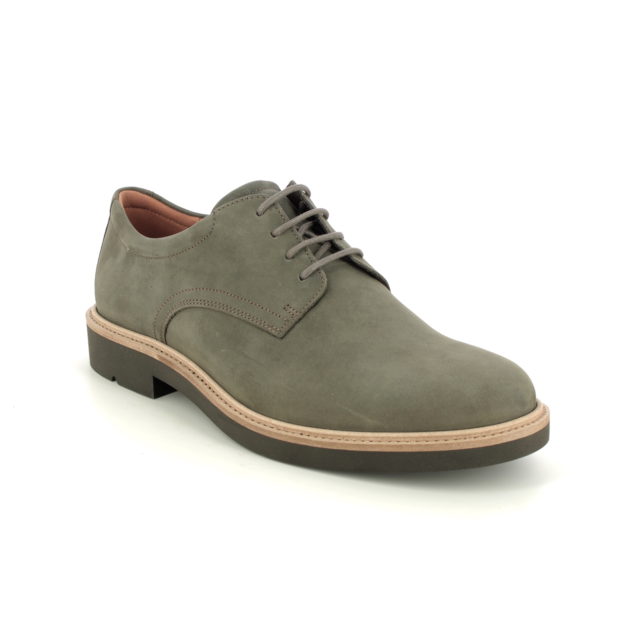 Ecco London Metropole Grey Nubuck Mens Formal Shoes 525604-02559 In Size 44 In Plain Grey Nubuck