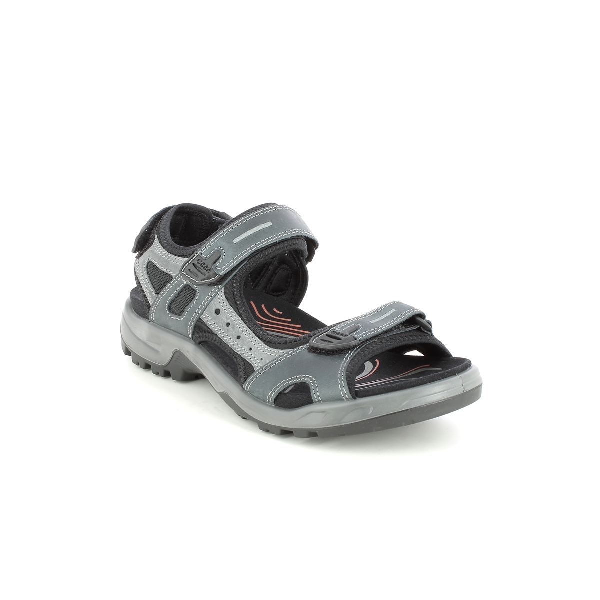 Ecco Offroad Mens 91 Navy Mens Sandals 069564-02038 In Size 45 In Plain Navy