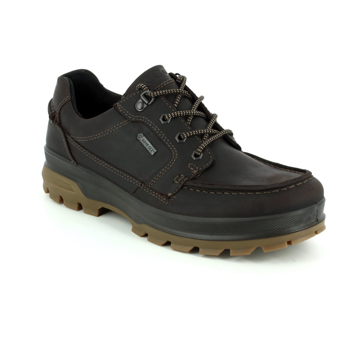 Ecco Rugged Track 1944 Gore-Tex Brown Nubuck Mens Comfort Shoes 838004-02178 In Size 41 In Plain Brown Nubuck