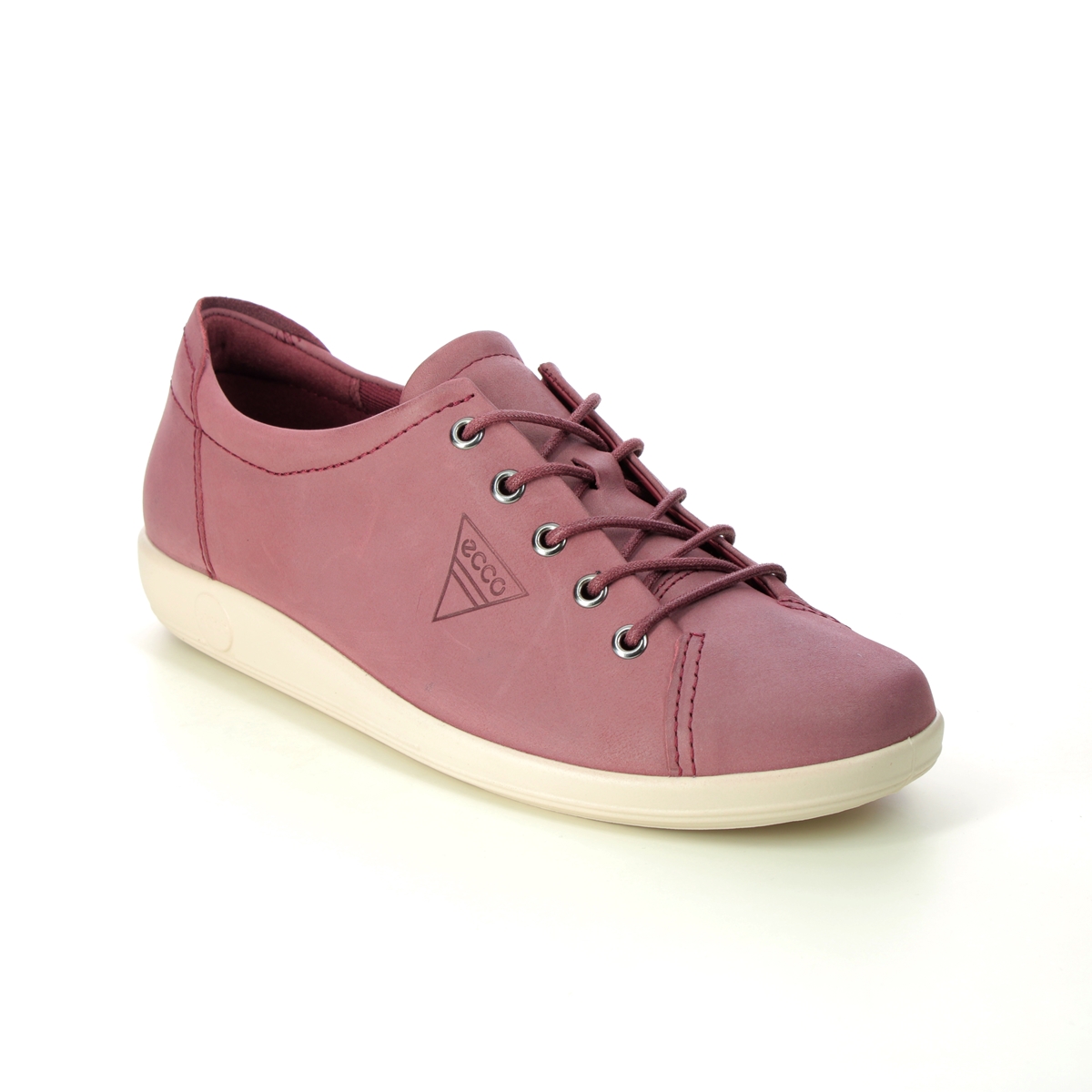Ecco Soft 2.0 Dark Rose  Womens Lacing Shoes 206503-02588 In Size 40 In Plain Dark Rose