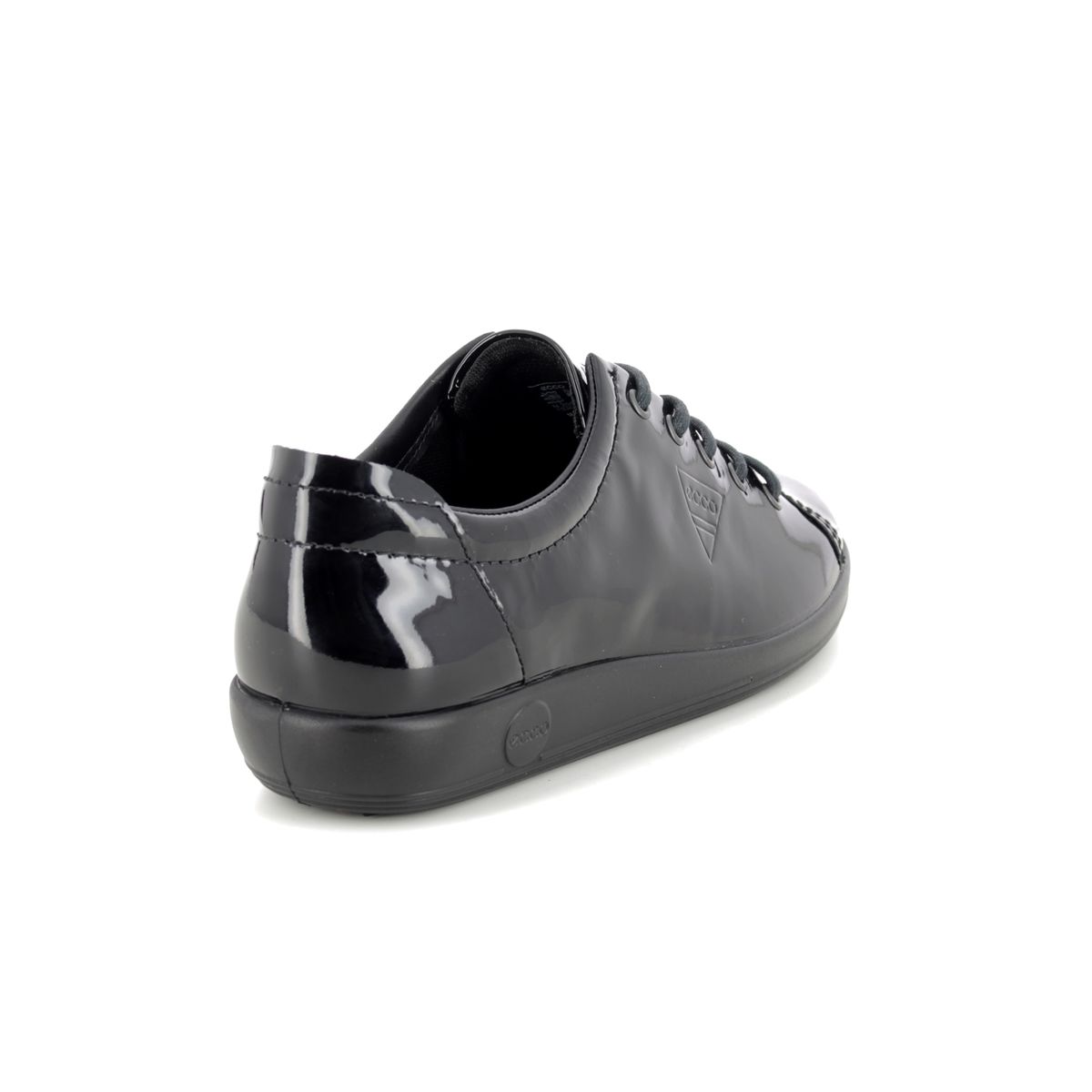 ecco black patent shoes