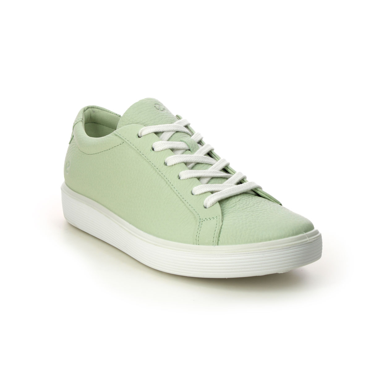 ECCO Soft 60 Mint green Womens trainers 219203-01579 in a Plain Leather in Size 39