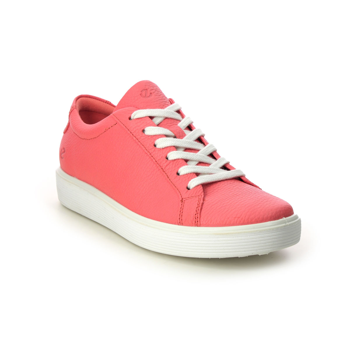 ECCO Soft 60 Womens Coral Womens trainers 219203-01259 in a Plain Leather in Size 37