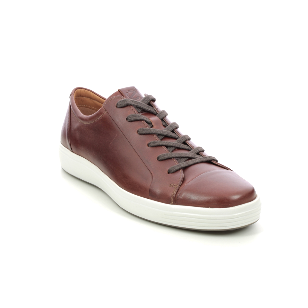 ECCO Soft Mens Tan Leather Mens comfort shoes 470364-02053