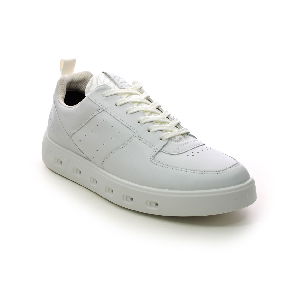 ECCO Street 720 Gtx WHITE LEATHER Mens trainers 520814-01007 in a Plain Leather in Size 42