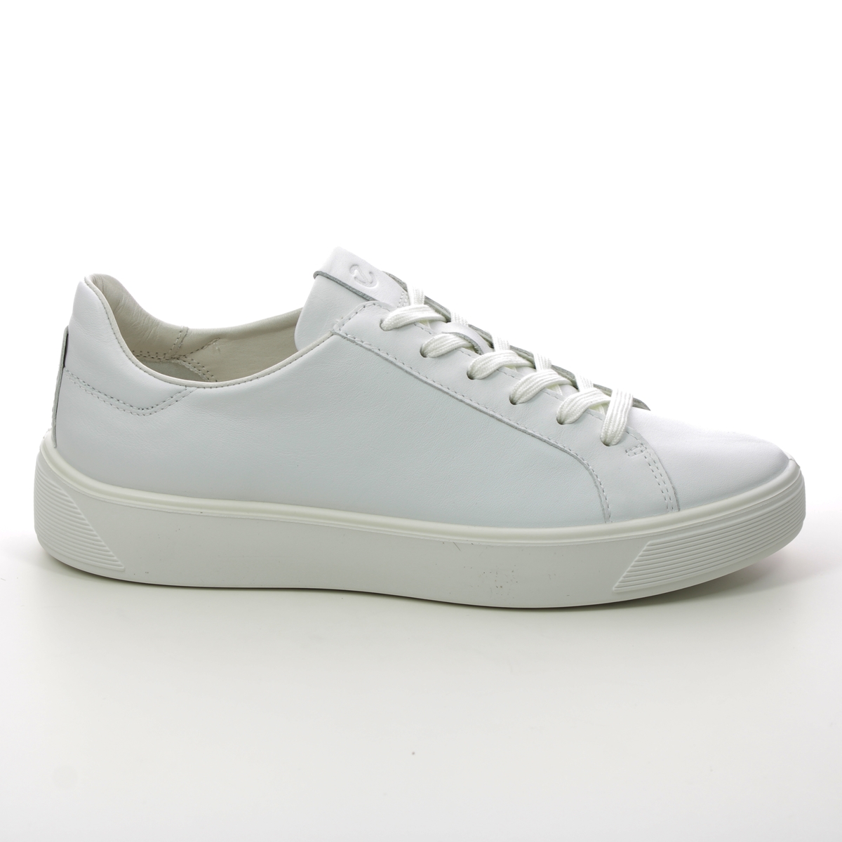 ECCO Street Tray W WHITE LEATHER Womens trainers 291143-01007
