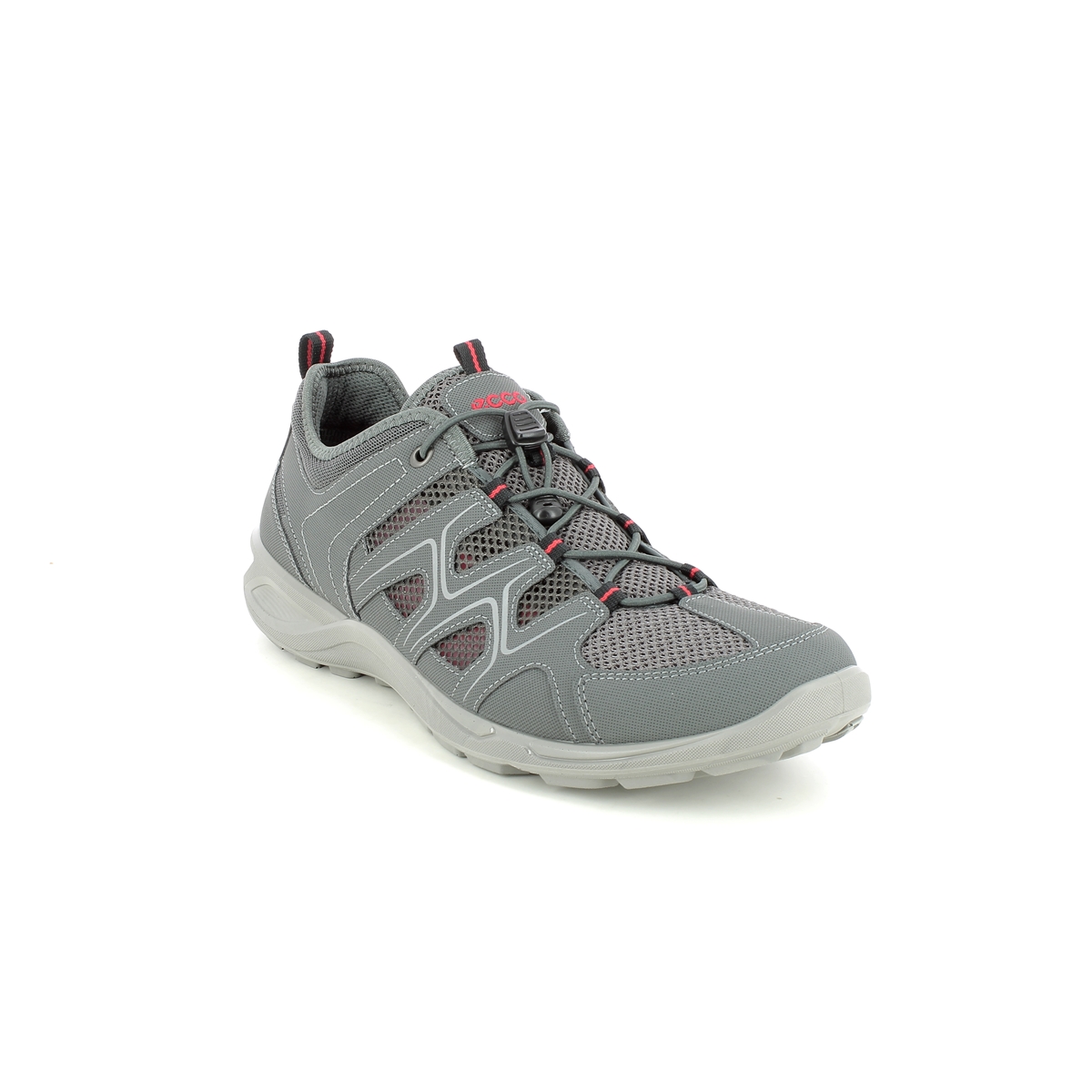 Ecco Terracruise Lt Grey Mens Trainers 825774-56586 In Size 42 In Plain Grey