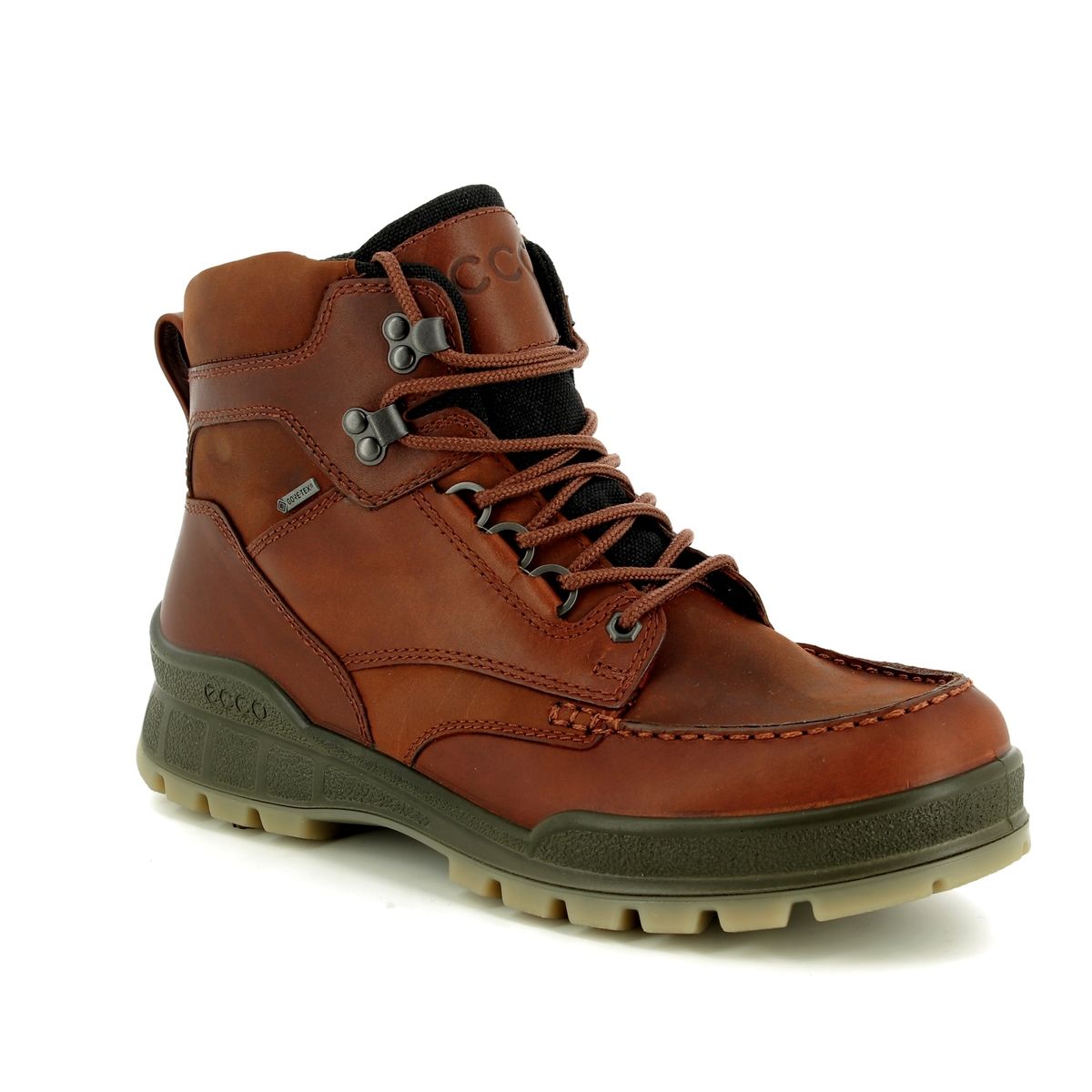 ECCO Track 25 Boot Brown multi Mens Outdoor Walking Boots 831704-52600 in a Plain Leather in Size 46