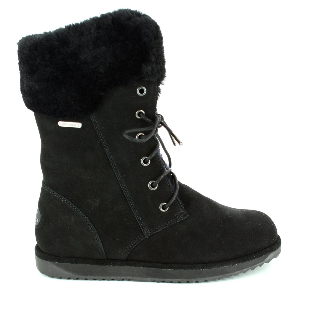 EMU Australia Shoreline W1124930 Black suede ankle boots