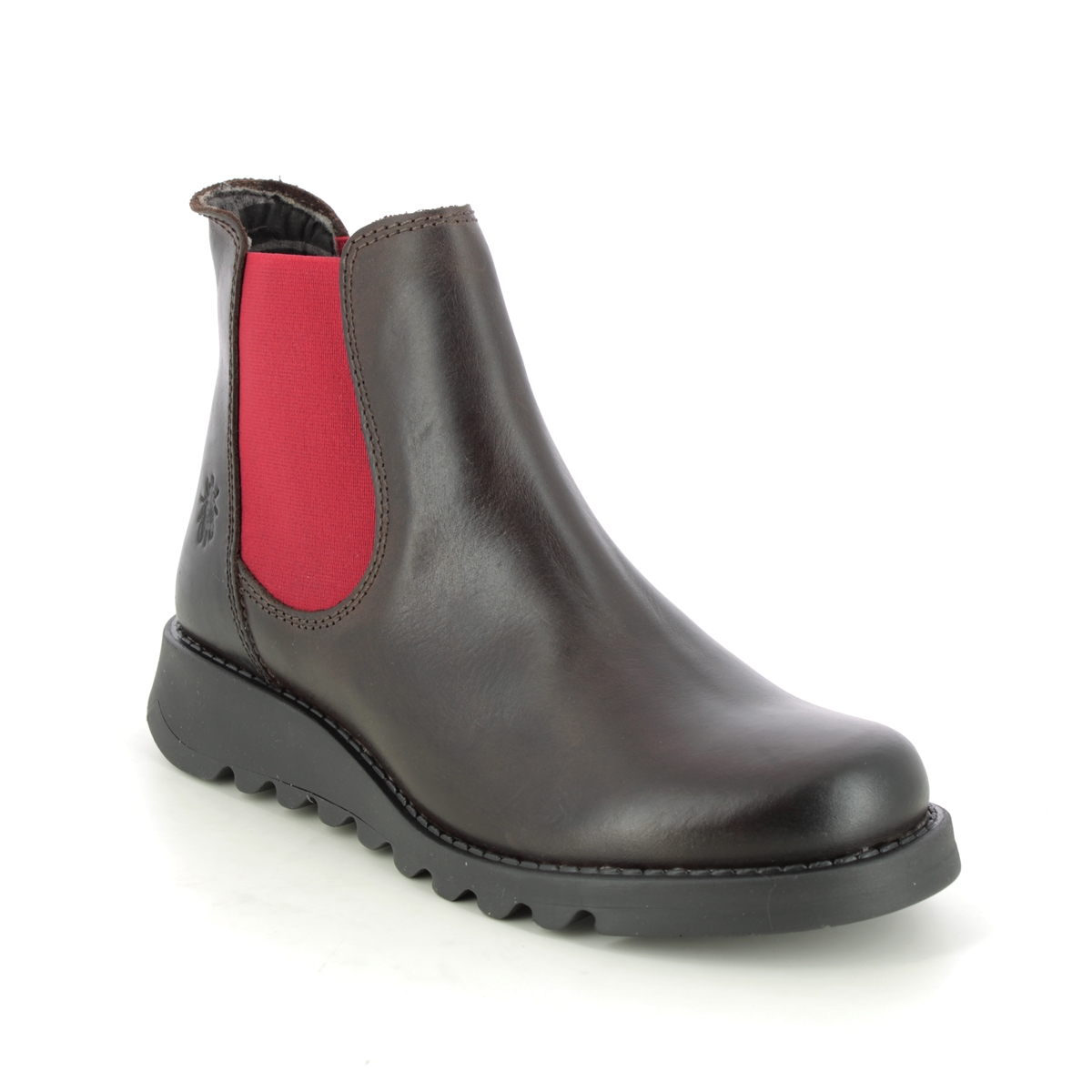 Fly London Salv Brown multi Womens Chelsea Boots P143195-060 in a Plain Leather in Size 38