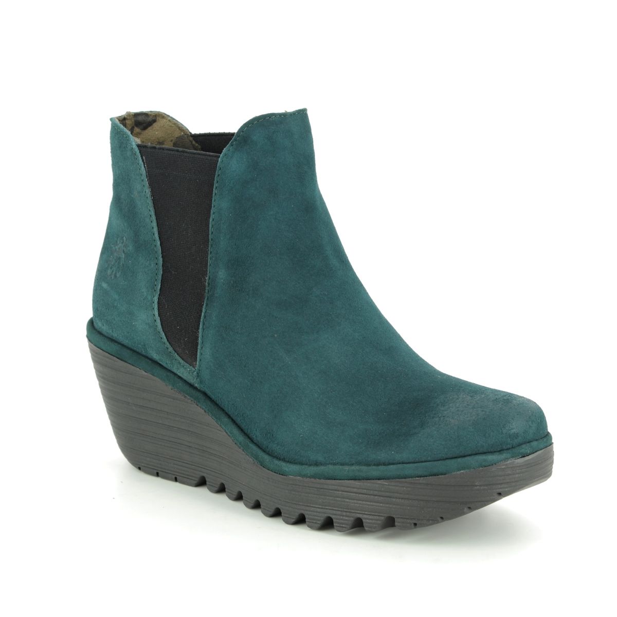 fly london suede wedge boots