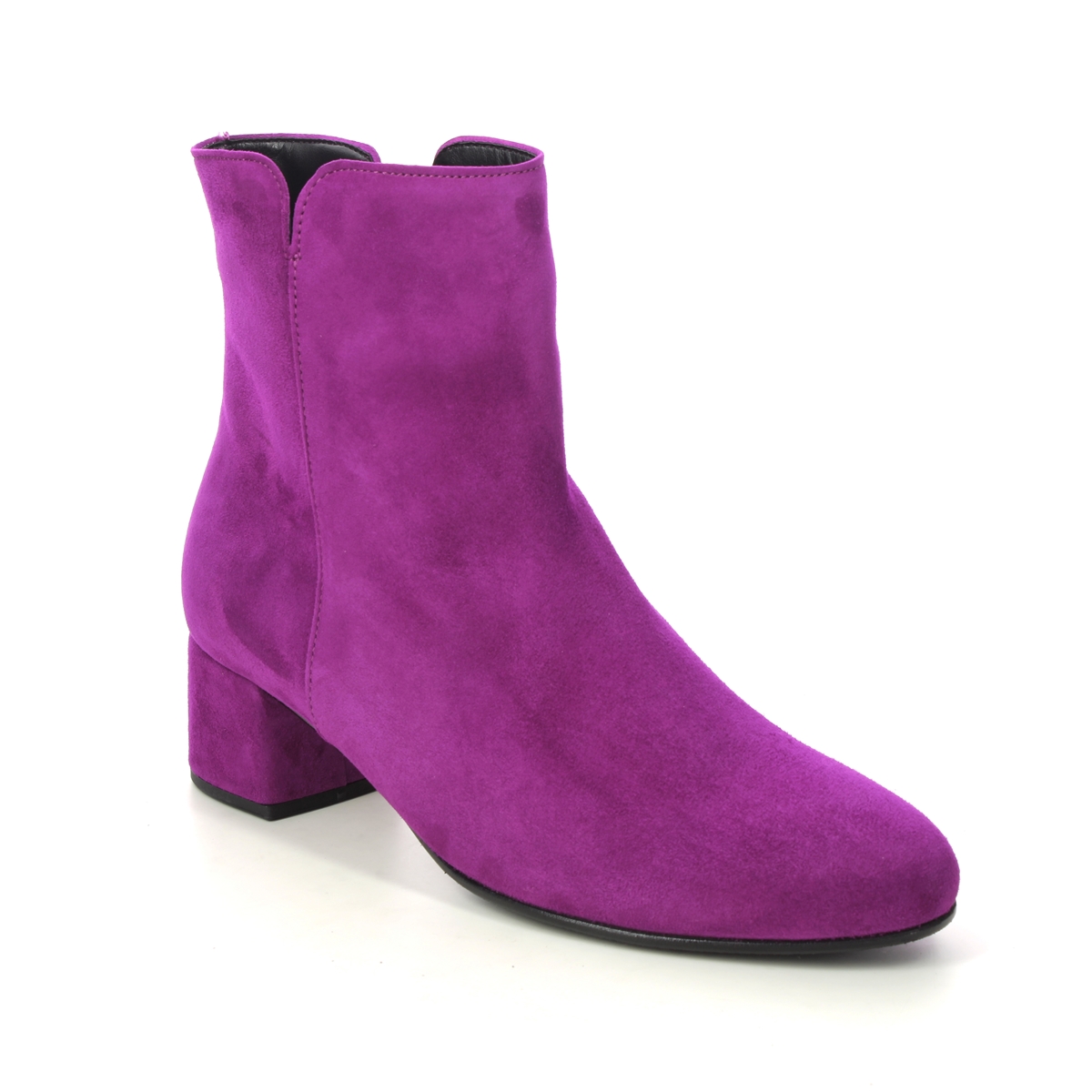 Gabor Abbey Fuchsia Suede Womens Heeled Boots 35.680.10 In Size 5.5 In Plain Fuchsia Suede  Womens Ankle Boots In Soft Fuchsia Suede Leather