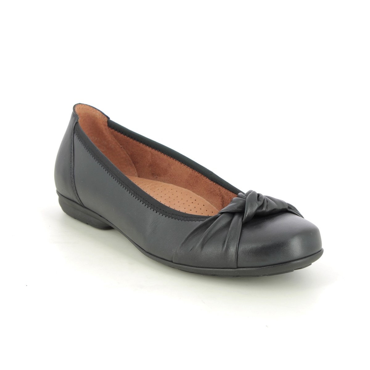 Gabor Ashlene Claredon Navy leather Womens pumps 02.643.56 in a Plain Leather in Size 4