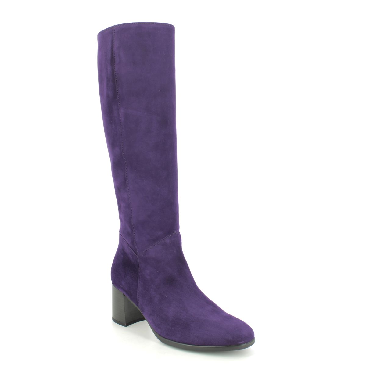 Gabor Balerina Medium Purple Suede Womens Knee-High Boots 35.539.13 In Size 5 In Plain Purple Suede  Womens Knee High Boots In Soft Purple Suede Leath