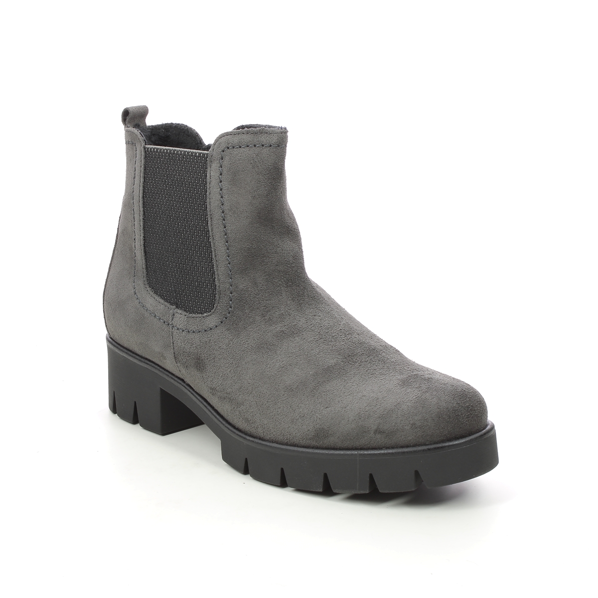 Gabor Bodo   Niton Grey Suede Womens Chelsea Boots 71.710.19 In Size 7 In Plain Grey Suede  Womens Ankle Boots In Soft Grey Suede Leather