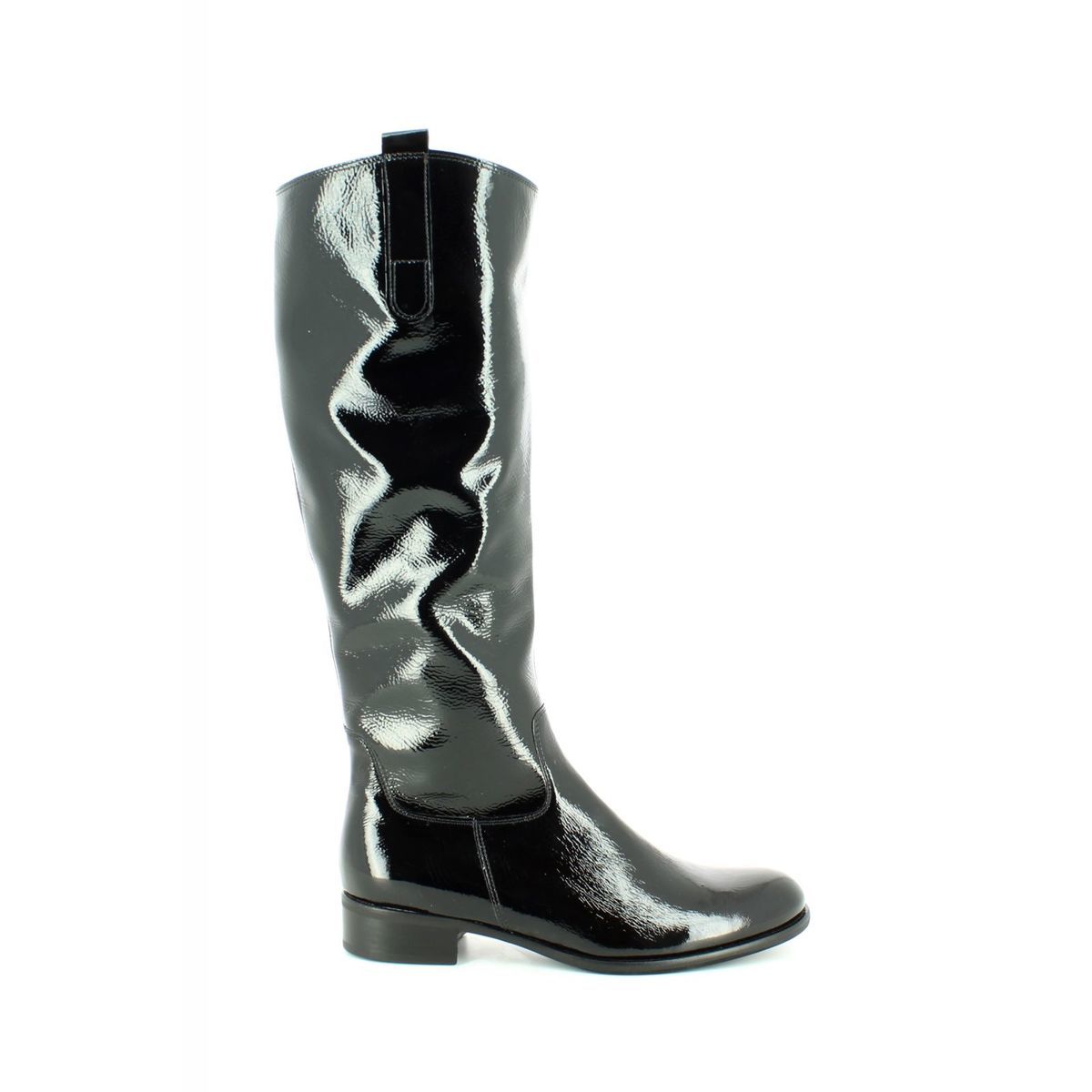 Gabor Brook Medium Fit Black patent Womens knee-high boots 51.649.97