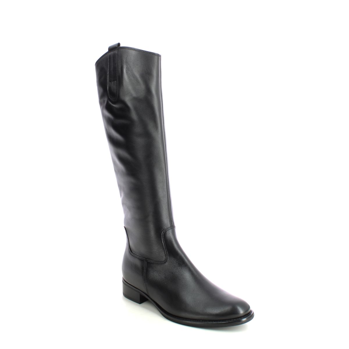 Gabor Brook Slim Fit Black Womens Knee-High Boots 91.648.27 In Size 3 In Plain Black  Womens Knee High Boots In Soft Black Leather