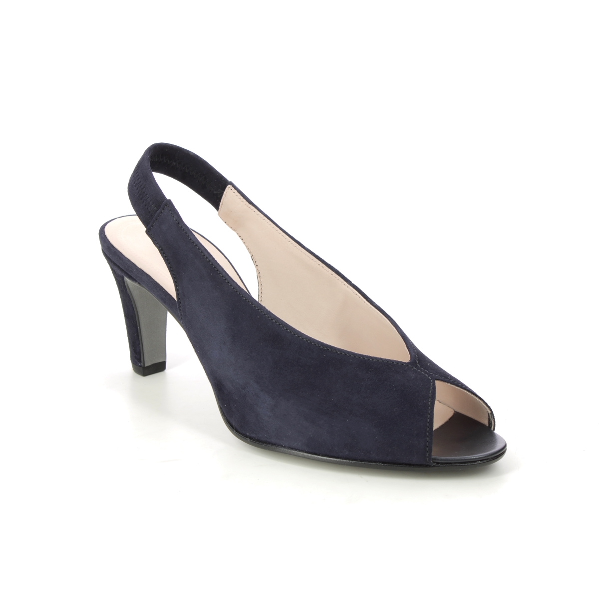 Gabor Eternity Navy suede Womens Slingback Shoes 21.800.16 in a Plain Leather in Size 3.5