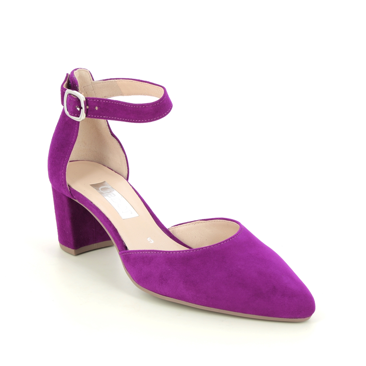 Gabor Gala Fuchsia Womens Court Shoes 31.340.11 In Size 7 In Plain Fuchsia  Womens Court Shoes In Soft Fuchsia Leather