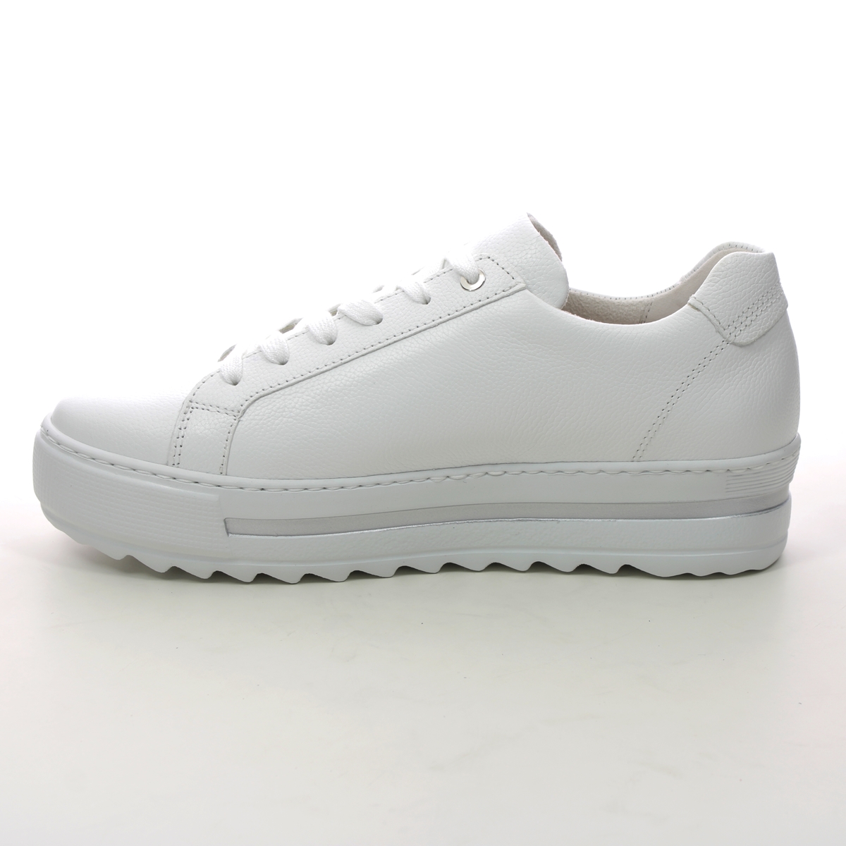 Gabor Heather WHITE LEATHER Womens trainers 26.498.50